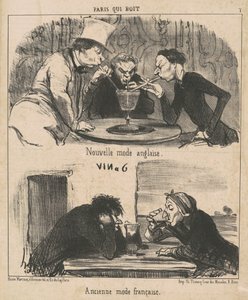 Nytt engelskt mode av Honoré Daumier