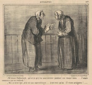 åh! Mamechaboulard ... vad kommer ... hända ... av Honoré Daumier