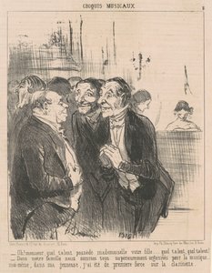 åh! Sir, vilken talang har... av Honoré Daumier