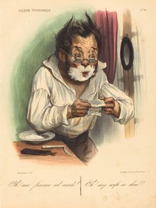 åh! Min fru är död! av Honoré Daumier