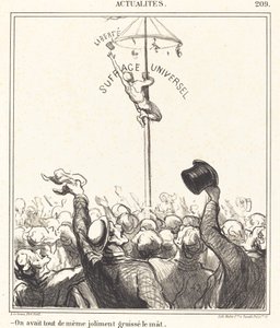 Vi hade...smörjt masten fint av Honoré Daumier