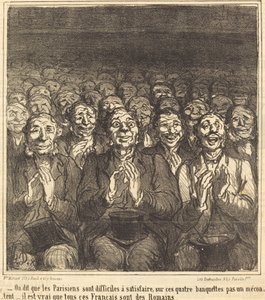 Det sägs att parisare... av Honoré Daumier