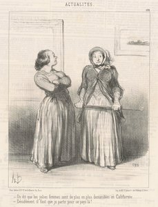 De säger att vackra kvinnor är... av Honoré Daumier