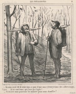 Vi blev tillsagda att komma till detta land... av Honoré Daumier