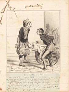 Bedoinernas ursprung i Paris av Honoré Daumier