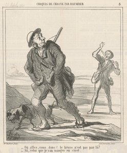Vart ska du? av Honoré Daumier