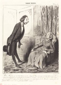 Ja, fru, jag är helt hängiven vår... Prins... av Honoré Daumier