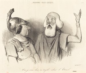 Ja, jag kommer, i hans tempel... av Honoré Daumier