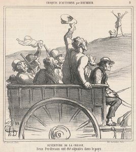Invigning av jakten av Honoré Daumier