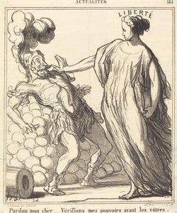 Förlåt min kära... av Honoré Daumier