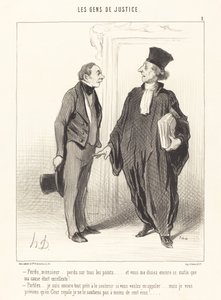Förlorad, sir... förlorad på alla punkter... av Honoré Daumier