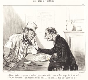 Vädja... det kommer att vara ett bra trick att spela... av Honoré Daumier