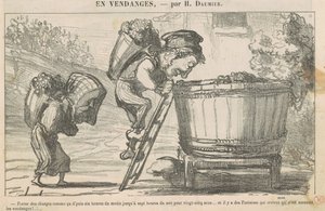 Bär på sånt där "sedan klockan sex... av Honoré Daumier