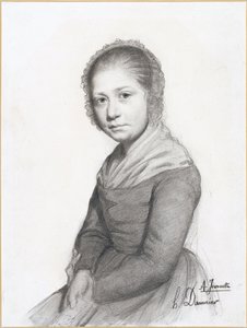 Porträtt av en flicka (Jeannette) av Honoré Daumier