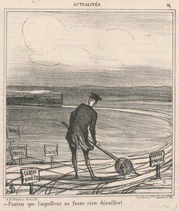 Så länge växeln inte spårar ur något! av Honoré Daumier