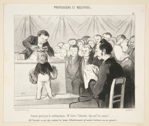 Första stora priset i matematik, Mr Isidore Cabuchet?. #12 av professorer och senap av Honoré Daumier