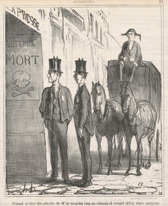 Att ta titeln... av herr de Girardin för allvarligt... av Honoré Daumier