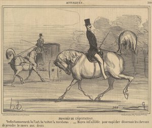 Horsemanship framsteg av Honoré Daumier