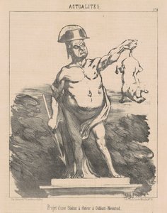 Projekt för en staty ... vid Odilon-Nimrod av Honoré Daumier