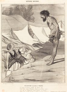 Presentation av Ulysses till Nausica av Honoré Daumier