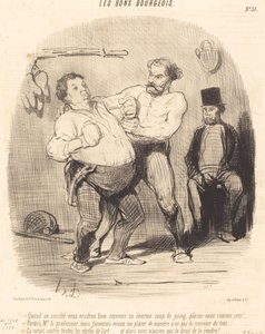 När i samhället du skulle vilja få en... shot... av Honoré Daumier