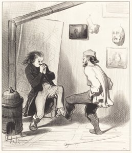När vi brände hans sista staffli! av Honoré Daumier