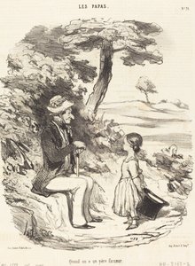 När man har en skojare pappa av Honoré Daumier
