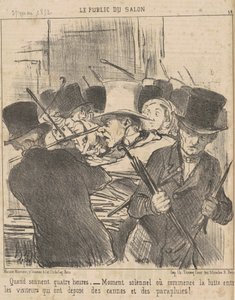 När klockan slår fyra av Honoré Daumier