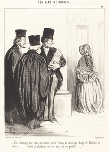 Vad synd att denna underbara... kvinna... av Honoré Daumier
