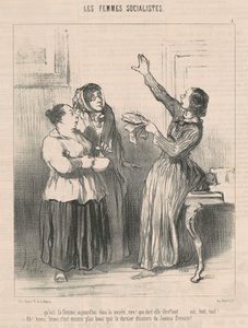 Vad är kvinnan idag i samhället... av Honoré Daumier