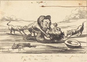 Låt det sägas att jakt... av Honoré Daumier