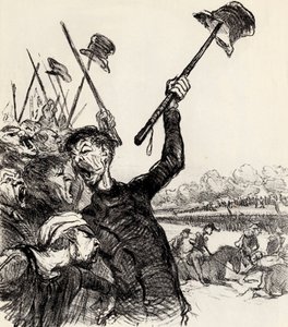 Ratapoil och hans stab: Länge leve kejsaren!, 1851. av Honoré Daumier