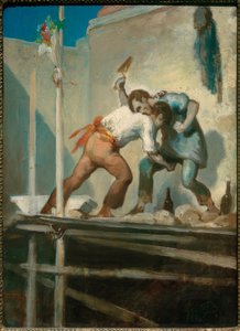 Skräpande murare av Honoré Daumier