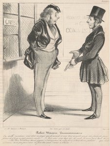 Robert Macaire kommissionär av Honoré Daumier
