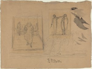 Scen i ett justitiepalats av Honoré Daumier