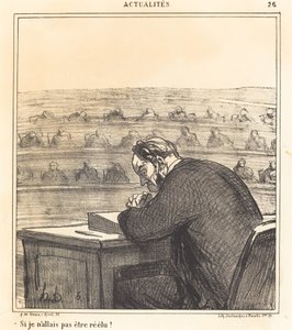 Om jag inte skulle bli omvald! av Honoré Daumier