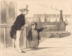 Om min maskin är bra? Jag tror det... av Honoré Daumier