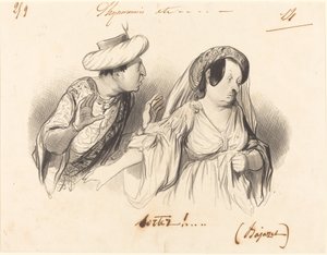 Gå ut!... (Bajazet) av Honoré Daumier