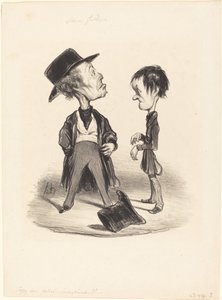 Så var artig...jag... av Honoré Daumier