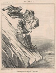 Efter att ha stått i en farlig sluttning av Honoré Daumier