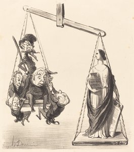 Allmän rösträtt av Honoré Daumier