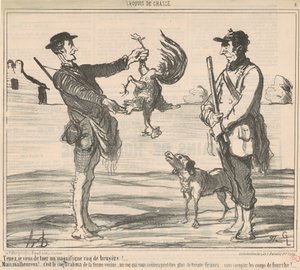 Här dödade jag precis en magnifik... av Honoré Daumier