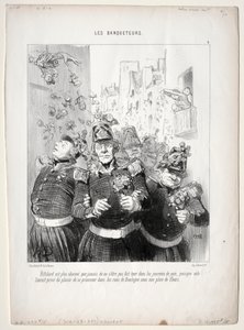 The Banqueters, tallrik 4: Rifolard är charmigare än någonsin... av Honoré Daumier
