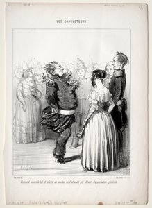 The Banqueters, skylt 5: Rifolard öppnar bollen av Honoré Daumier