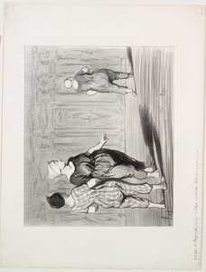 The Bathers, skylt 15: Det är henne igen, ett vackert mode, Madame Coquardeau! av Honoré Daumier