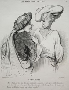 Livets vackra dagar, skylt 30: An Indian Custom av Honoré Daumier