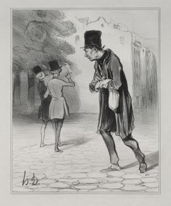 Samlaren av cigarrstubbar av Honoré Daumier