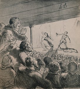 Dramat, ca 1860-talet, 1946. av Honoré Daumier