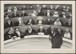 The Legislative Belly, 1834 av Honoré Daumier
