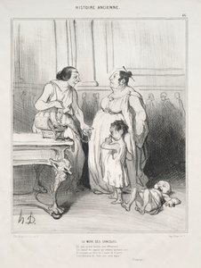 Gracchis moder av Honoré Daumier